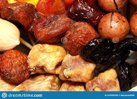 Dried Fruits With Nuts Cashews Hazelnuts Peanuts Dried Apricots