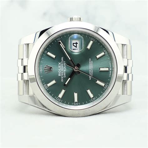 Rolex Datejust Mm Jubilee Mint Green Watch Exchange Singapore