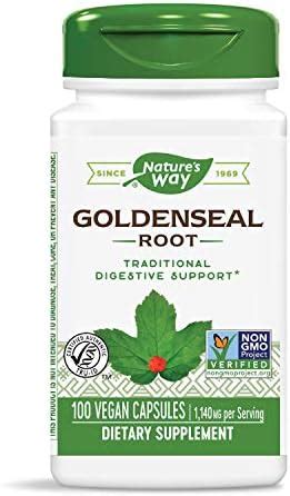 Natures Way Goldenseal Root Traditional Digestive Support Non GMO