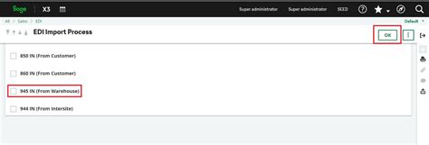 Sales Delivery Creation In Sage X Warehouse Using The In Edi
