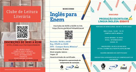 UFU abre vagas para minicursos gratuitos de Inglês Comunica UFU