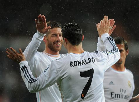 Sergio Ramos And Cristiano Ronaldo Photos Photos Real Madrid Cf V