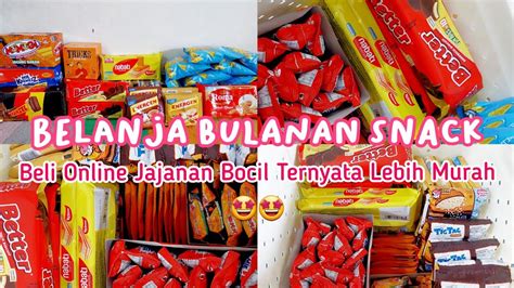 Belanja Bulanan Snack Grocery Shopping Maret Shopee Haul Jajanan