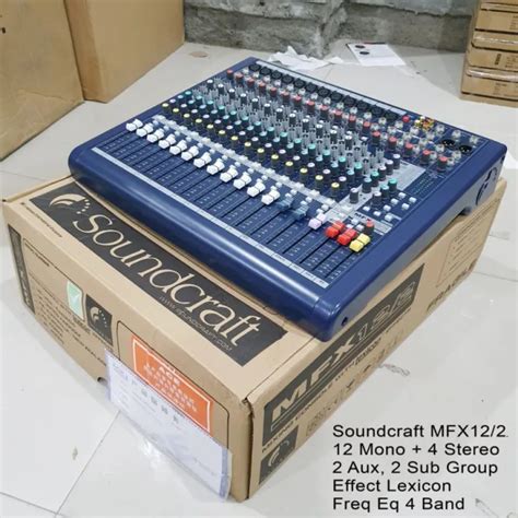 Mixer 12 Channel Soundcraft Mfx12 2 Baru Lazada Indonesia