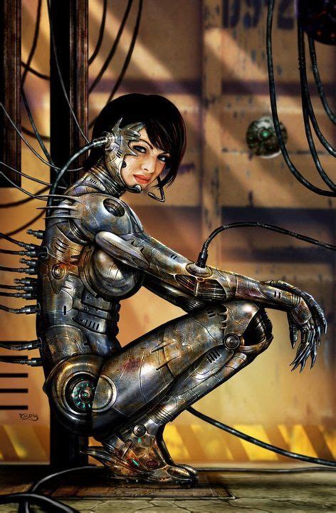 Dieselpunk Cyborg Girl Cyborgs Art Female Cyborg