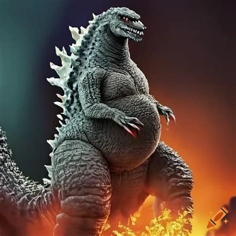 Pregnant Godzilla On Craiyon