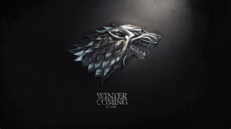 Game Of Thrones Direwolf Winter Is Coming Sigils Simple Background