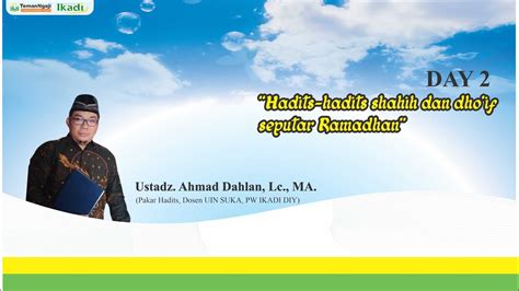 Hadits Hadits Shahih Lemah Dan Palsu Seputar Ramadhan I Ustadz Ahmad