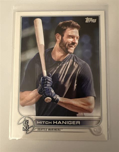 Mitch Haniger 2022 Topps Series 1 Image Variation 80 SP Seattle