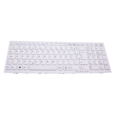 Teclado Para Notebook Sony Vaio Part Number V116646b Branco Abnt2 Em