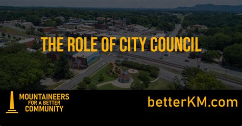 The Role Of The City Council | Mountaineers For A Better Community