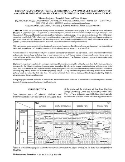 PDF Sedimentology Depositional Environment And Sequence Stratigraphy