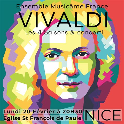 Les 4 Saisons de Vivaldi ses plus beaux Concerti à Nice lundi 20