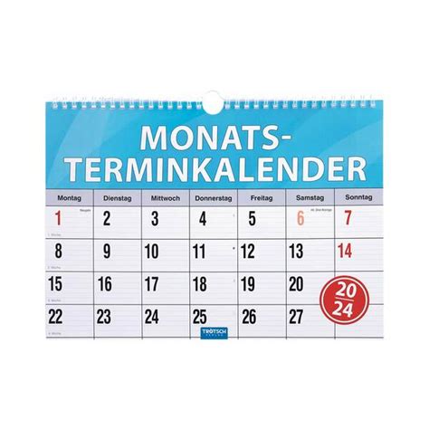 Monatskalender 2024 A4 quer von Pfennigpfeiffer für 2 79 ansehen