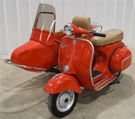 Sold Price Piaggio Vespa Scooter W Side Car January