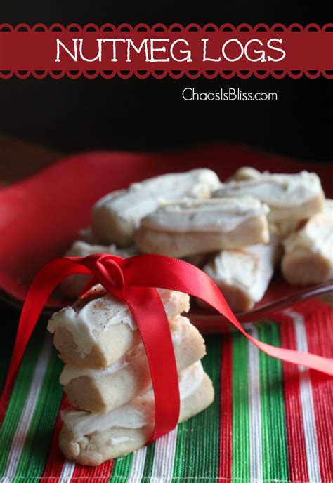 Nutmeg Logs Christmas Cookie Recipe