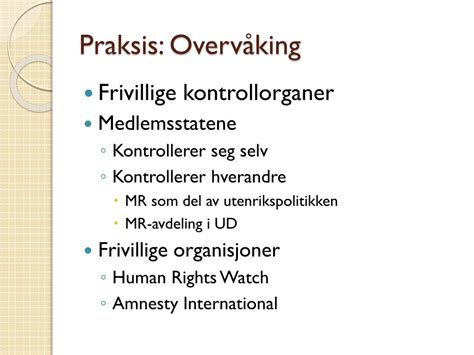 Ppt Menneskerettigheter I Teori Og I Praksis Powerpoint Presentation