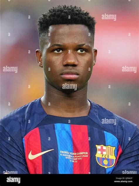 Ansu Fati Of FC Barcelona During The Joan Gamper Trophy Match Between