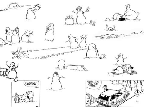 Calvin And Hobbes Snowman Wallpaper-4qy18m8 - Calvin And Hobbes Snowmen ...