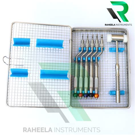 Sinus Lift Osteotomes Kit Convex Set With Mead Mallet Raheela Instruments