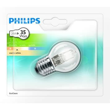 Philips Ecohalogeen Kogellamp E27 370 Lumen 28W 35W GAMMA Be