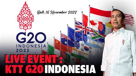 LIVE KTT G20 BALI YouTube