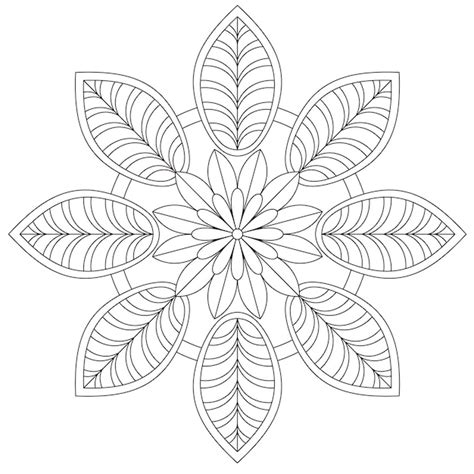 Premium Vector Easy Mandala Coloring Simple And Basic For Beginners