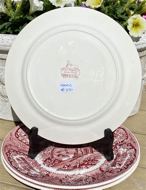 Dinner Plate Petrus Regout D Cor Oriental Red