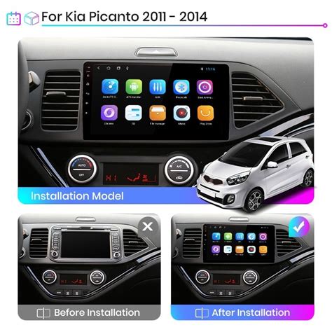 Radio Navegador Android para Kia Picanto 2011 2014 Elección 4G WIFI 8