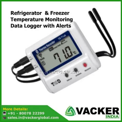 Refrigerator And Freezer Temperature Monitoring Data Logger With Alerts