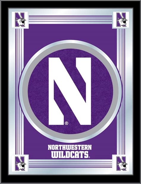 Northwestern Wildcats Logo Wall Mirror