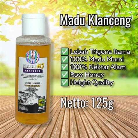 Madu Klanceng Asli Murni 100 Original Tanpa Campuran Lebah Trigona