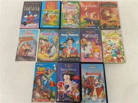 Disney Vhs Bundle Job Lot X Lion King Snow White Mary Poppins