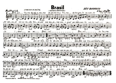 Antonio Carlos Jobim AGUARELA DO BRASIL Sheet Music Easy Sheet Music