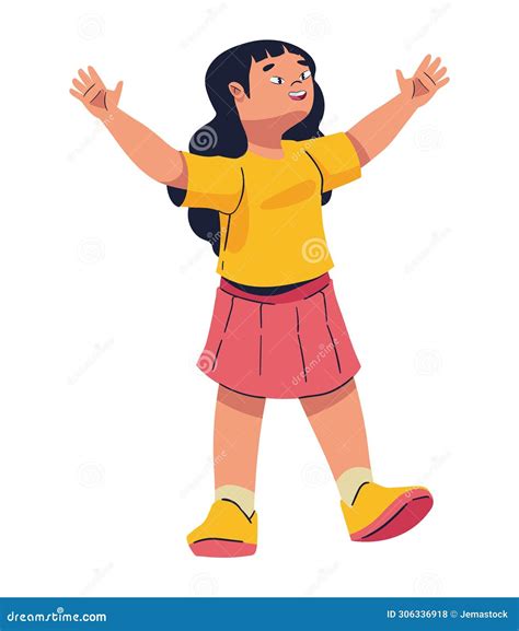 Down syndrome kid stock illustration. Illustration of little - 306336918