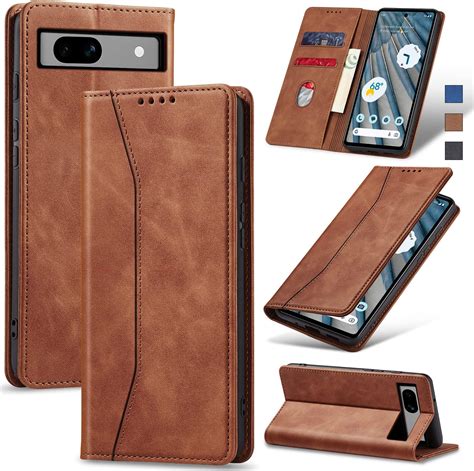 Jasonyu Case For Google Pixel 7A Leather Wallet Flip Cover With Card