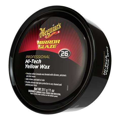 Meguiars® Mirror Glaze® Hi Tech Yellow Wax M2611 11 Oz Paste