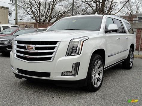 Crystal White Tricoat 2017 Cadillac Escalade Esv Premium Luxury 4wd