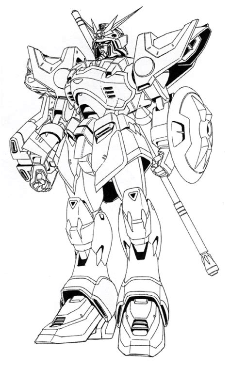 Image - XXXG-01S Gundam Shenlong Front View Lineart.jpg - Gundam Wiki