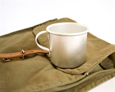 Vintage Army Aluminium Mug Army Surplus Mug Camping Mug Bushcraft