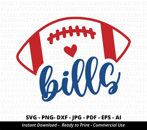 Bills Football Svgbills Svgbills Shirt Svgbills Mascot Etsy