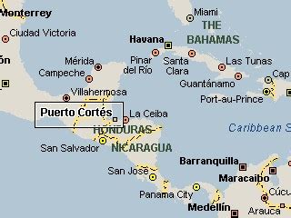 Puerto Cortes Honduras Map