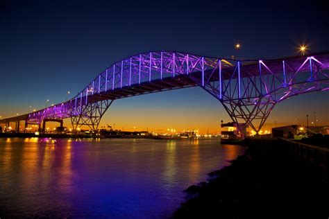 Harbor Bridge Corpus Christi Texas State Aquarium