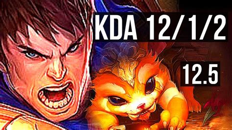 Garen Vs Gnar Top Games M Mastery Dominating Kr