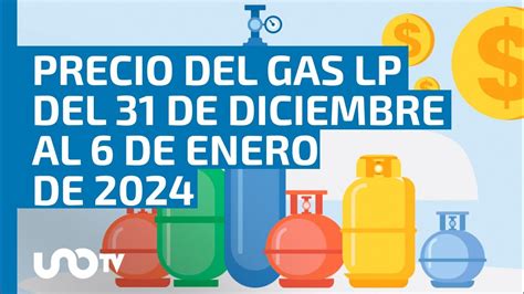 Precio Del Gas LP Del 31 De Diciembre De 2023 Al 6 De Enero De 2024