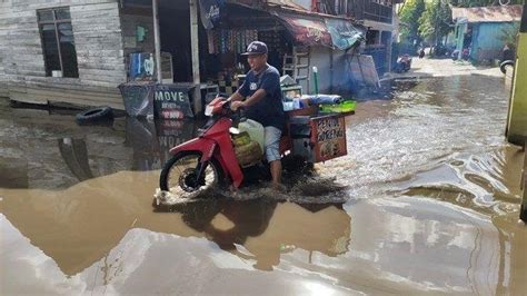 Sejumlah Wilayah Di Bantaran Sungai Kahayan Mulai Terendam Air BARITO