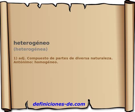 Significado De Heterog Neo Heterog Nea