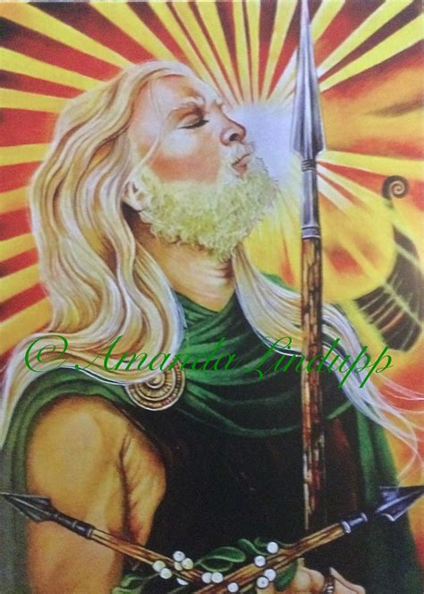 Dios nórdico Baldr A4 Print | Etsy