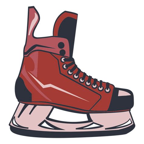 Ice Hockey Skate Illustration Png Design Hockey Vector Character