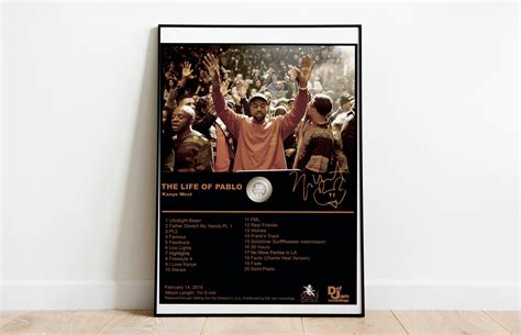 Kanye West The Life Of Pablo Poster Minimalist Poster Digi Inspire Uplift